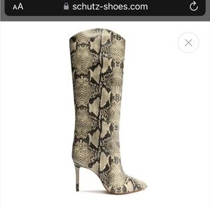 Schutz Maryana Boot in Snakeskin